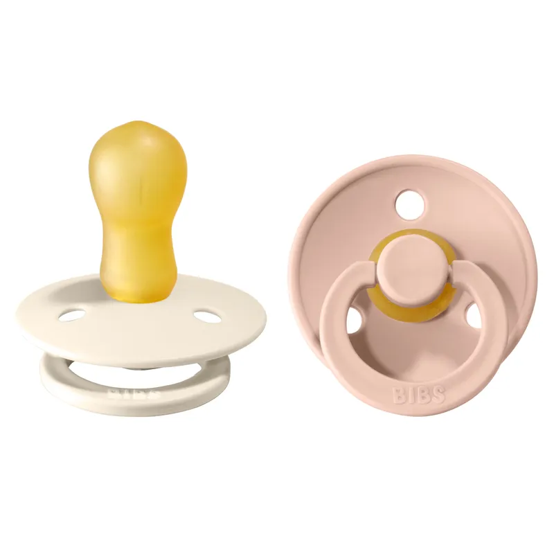 Bild 2 för BIBS napp Colour 2-pack 18 mån+, ivory/blush