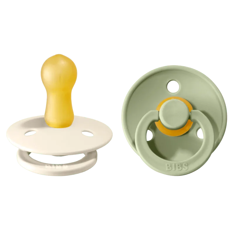 Bild 1 för BIBS napp Colour 2-pack 6-18 mån, ivory/sage