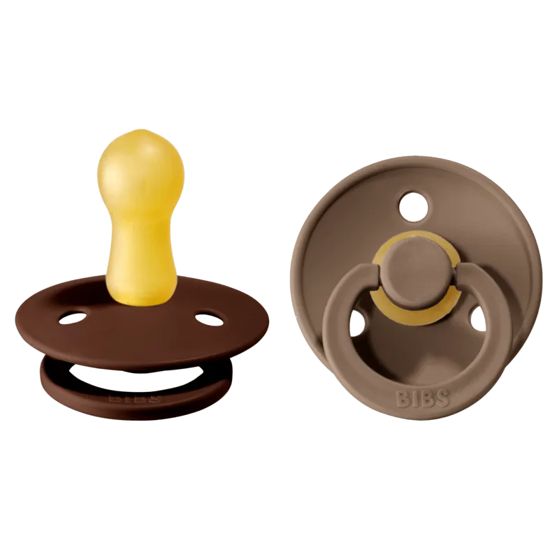 Bild 1 för BIBS napp Colour 2-pack 6-18 mån, mocha/dark oak