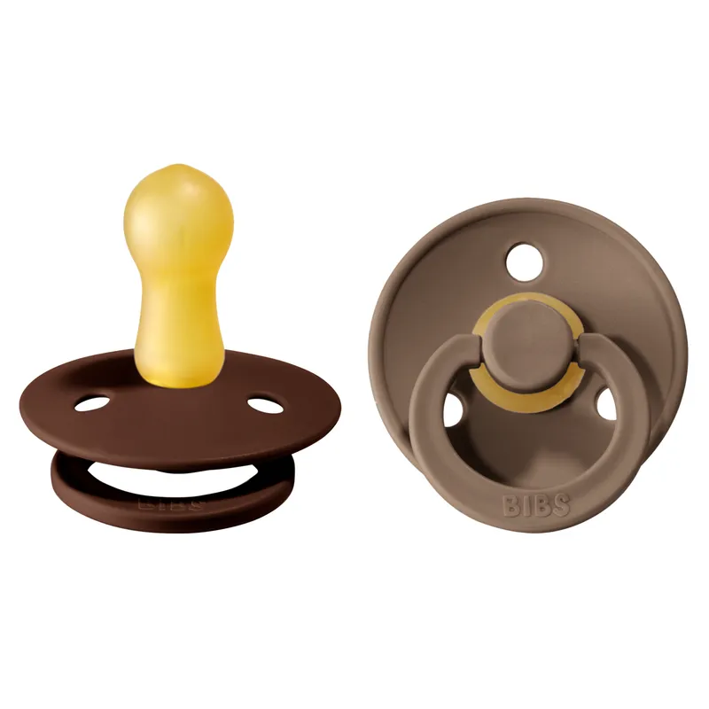 Bild 2 för BIBS napp Colour 2-pack 6-18 mån, mocha/dark oak
