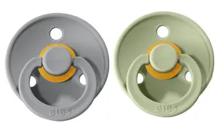 Produktfoto för BIBS napp Colour 2-pack 6-18 mån, sage/cloud