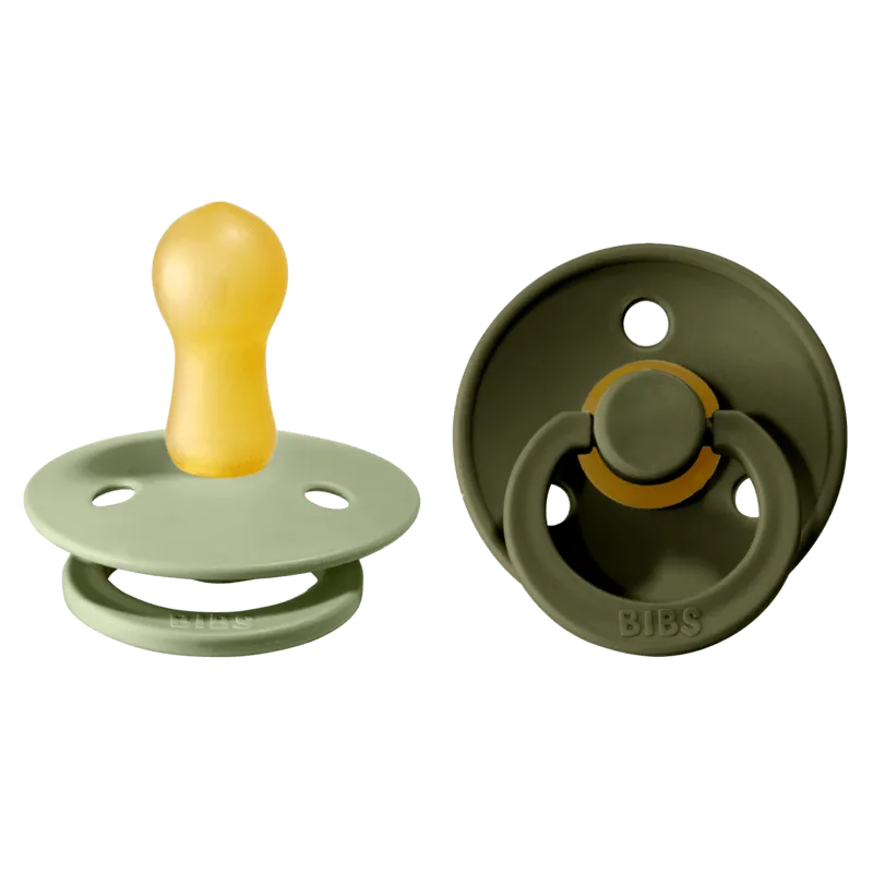 Bild 1 för BIBS napp Colour 2-pack 6-18 mån, sage/hunter green