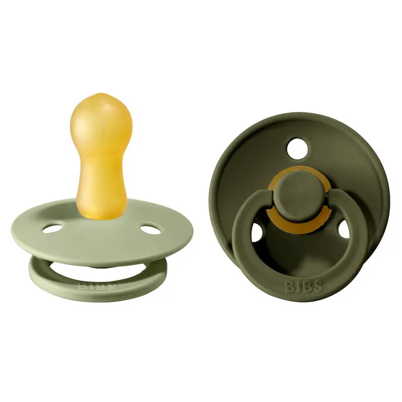 Bild 2 för BIBS napp Colour 2-pack 6-18 mån, sage/hunter green