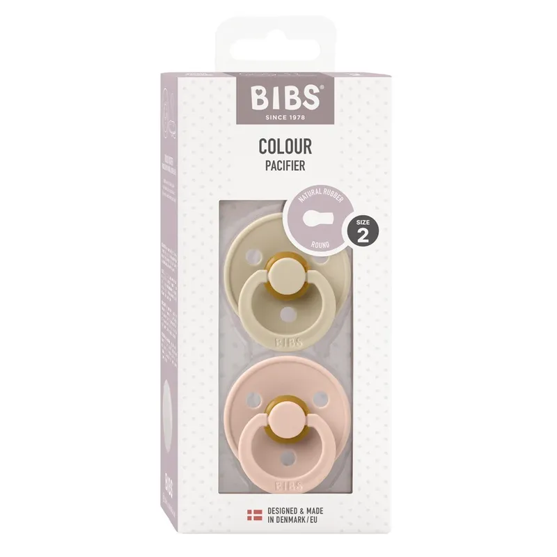 Bild 2 för BIBS napp Colour 2-pack 6-18 mån, vanilla/blush