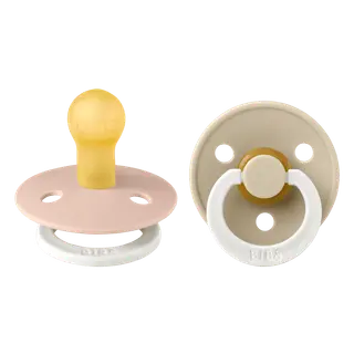 Produktfoto för BIBS napp Colour Night 2-pack 0-6 mån, blush/vanilla night