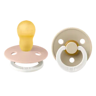 Produktfoto för BIBS napp Colour Night 2-pack 18+ mån, blush/vanilla night