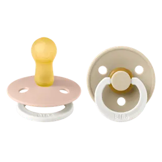 Produktfoto för BIBS napp Colour Night 2-pack 6-18 mån, blush/vanilla night