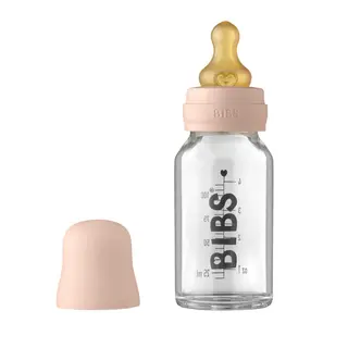 Produktfoto för BIBS nappflaska glas 110 ml, blush