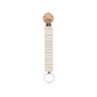 Produktfoto för BIBS Pacifier Clip Knitted Ivory