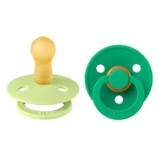 Produktfoto för BIBS Pacifier Colour Latex 6+ månader Size 2 Matcha/Cactus 2 st