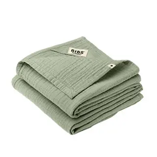 Produktfoto för BIBS snuttefilt muslin 2-pack, sage