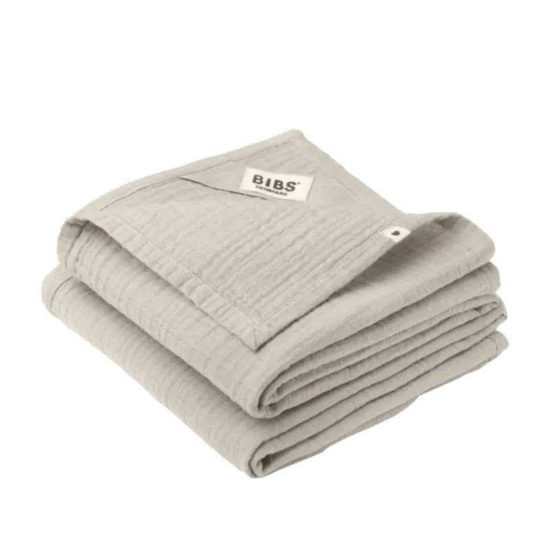 Bild 2 för BIBS snuttefilt muslin 2-pack, sand