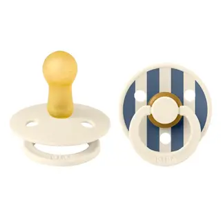 Produktfoto för BIBS Studio Latex strl 2 Ivory Steel Blue Mix 2-pack