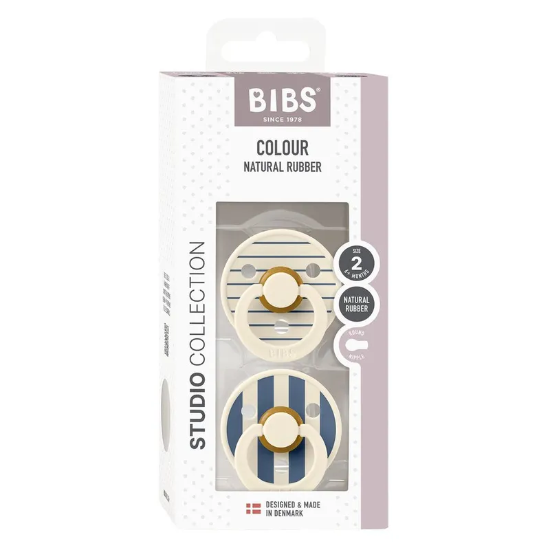 Bild 2 för BIBS Studio Latex strl 2 Ivory Steel Blue Mix 2-pack