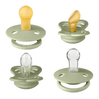 Produktfoto för BIBS Try It Collection latex/silikon 4-pack, sage