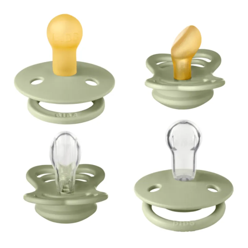 Bild 1 för BIBS Try It Collection latex/silikon 4-pack, sage