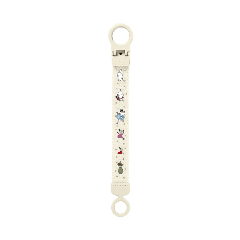 Bild 2 för BIBS x Moomin Pacifier Clip Loop Ivory