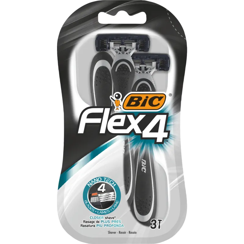 Bild 1 för BIC Flex4 Rakhyvlar 3-pack