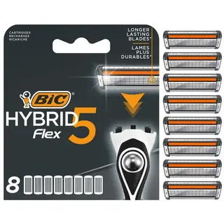 Produktfoto för BIC Hybrid 5 Flex Rakblad 8-pack