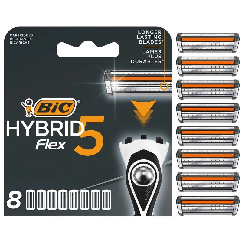 Bild 1 för BIC Hybrid 5 Flex Rakblad 8-pack