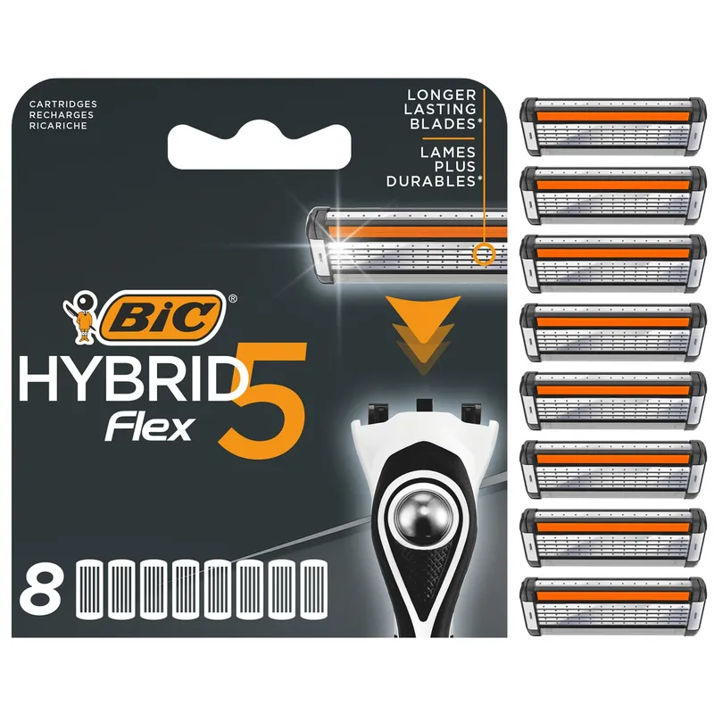 Bild 2 för BIC Hybrid 5 Flex Rakblad 8-pack