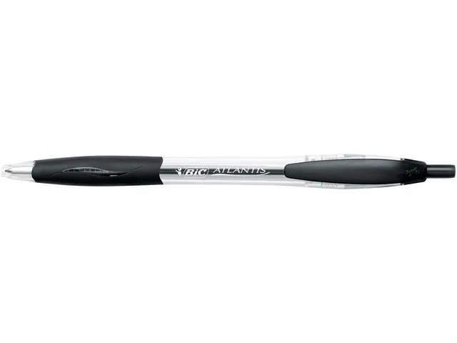Alternativ bild 0 för BIC® Kulpenna Atlantis Classic Värdepack 1mm svart med svart bläck