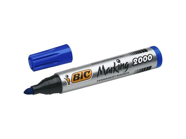 Alternativ bild 0 för BIC® Märkpenna Marking™ 2000 permanent märkpenna, medium1,7 mm bredd, blå, 12-pack