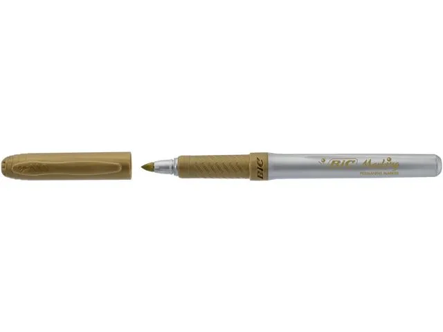Alternativ bild 0 för BIC® Märkpenna Marking™, permanent, kulspets, 1,1 mm, guld och silver