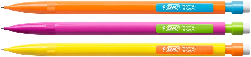 Alternativ bild 0 för BIC Matic Strong - Stiftpenna - super hi-polymer - HB - 0.9 mm - stor - med radergummi (paket om 12)