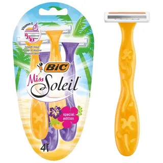 Produktfoto för BIC Miss Soleil Colour Collection Rakhyvlar 4-pack