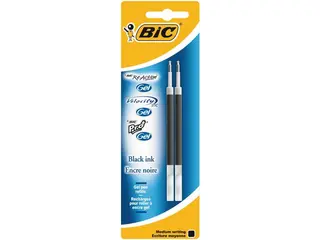 Produktfoto för BIC® Refill ReAction gel svart 2/FP