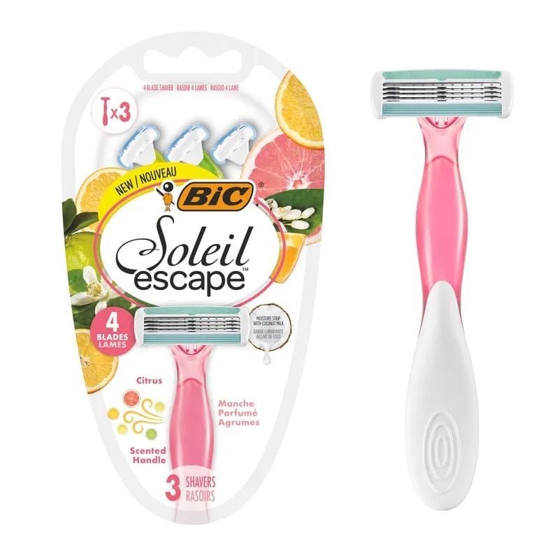 Bild 1 för BIC Soleil Bella, Grön, Rosa, Gul, 3 styck