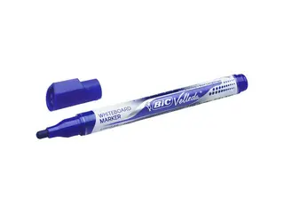 Produktfoto för BiC Velleda Whiteboardpenna Velleda® medelfin kulspets, blå