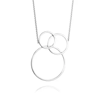 Produktfoto för Big Bubbles Halsband Silver 42-45 cm