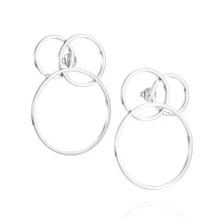 Produktfoto för Big Bubbles Örhänge Silver