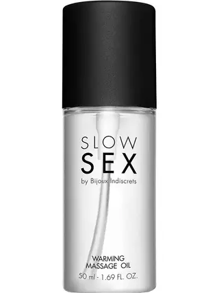 Produktfoto för Bijoux Indiscrets: Slow Sex, Warming Massage Oil, 50 ml