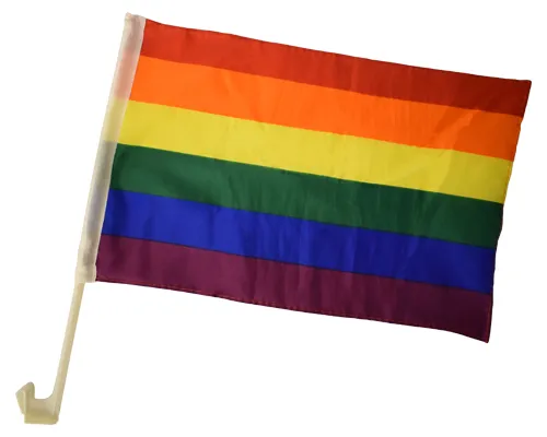 Alternativ bild 0 för Bilflaggor Pride Flaggan 2-Pack
