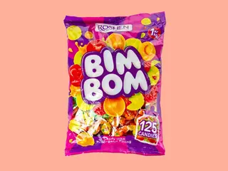 Produktfoto för Bim Bom Fruktkarameller Lösgodis 1 kg