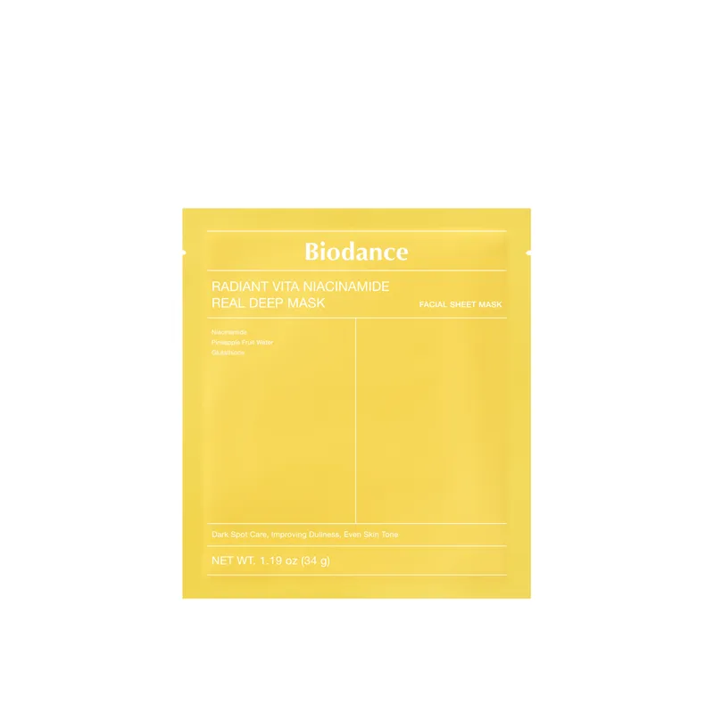 Bild 2 för Biodance Radiant Vita Niacinamide Real Deep Mask 34 g