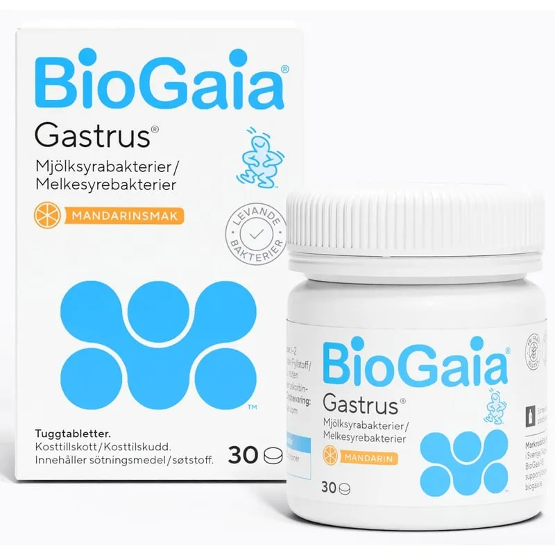 Bild 1 för BioGaia Gastrus 30 tuggtabletter