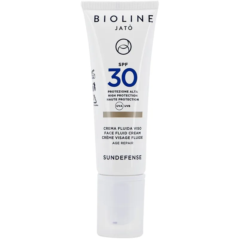 Alternativ bild 0 för Bioline Jatò High Protection Face Fluid Cream Age Repair SPF30 50 ml