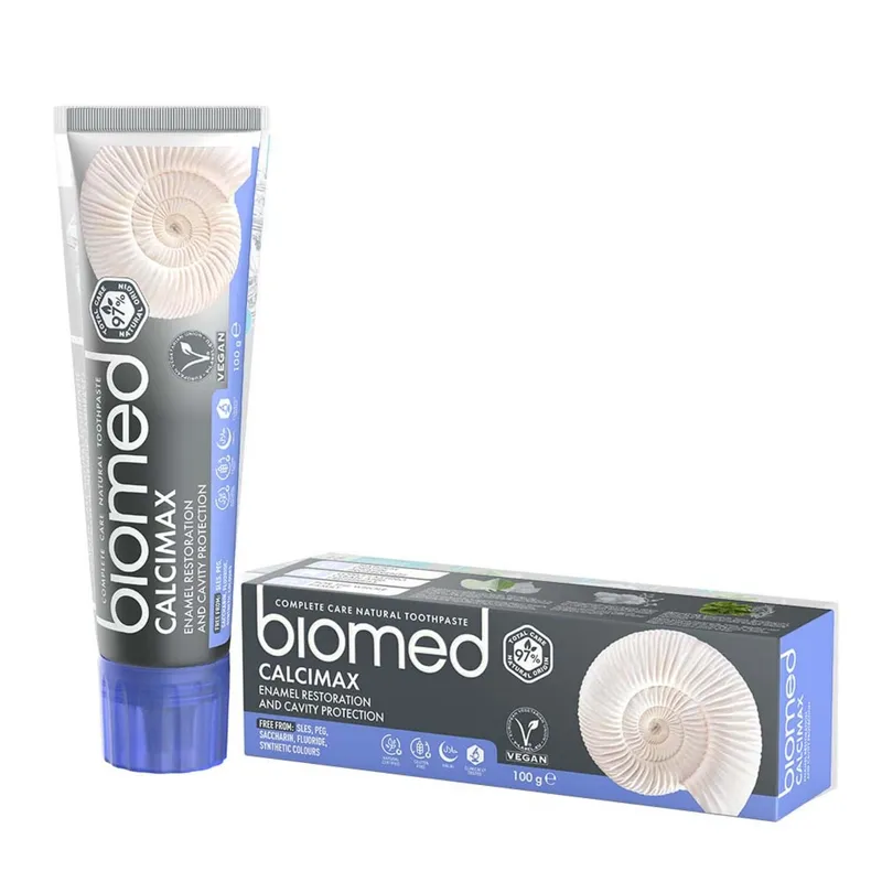 Bild 2 för Biomed Calcimax Hydroxiapatit Tandkräm 100 g