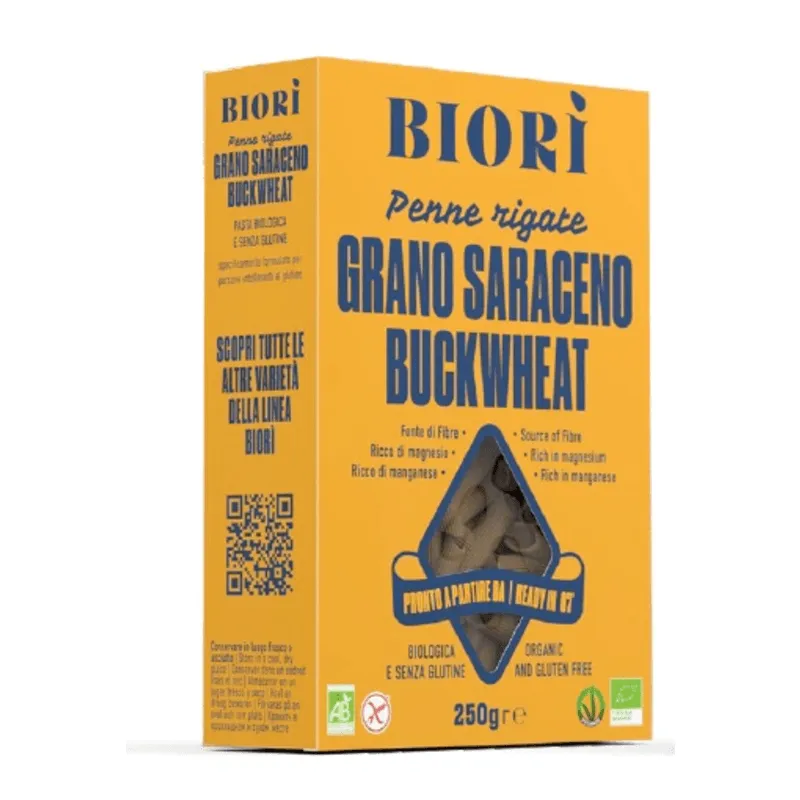 Bild 1 för Biori Bovete Pasta Penne EKO Glutenfri 250 g