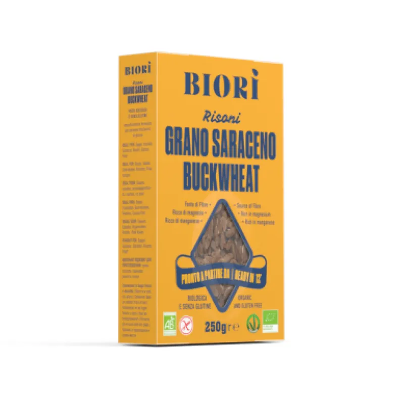 Bild 2 för Biori Bovete Pasta Risoni EKO Glutenfri 250 g