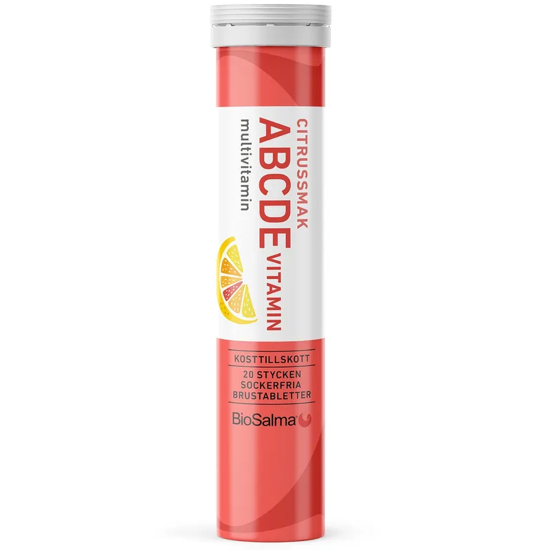 Bild 2 för BioSalma ABCDE-vitamin Citrus 20 brustabletter