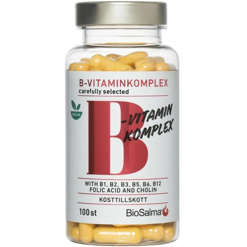 Bild 1 för BioSalma Biosalma B-vitaminkomplex Highly Efficient 100 tabletter