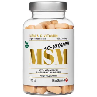Produktfoto för BioSalma MSM + C-vitamin 120 tabletter