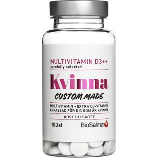 Produktfoto för BioSalma Multivitamin Kvinna D-vitamin++ 100 kapslar