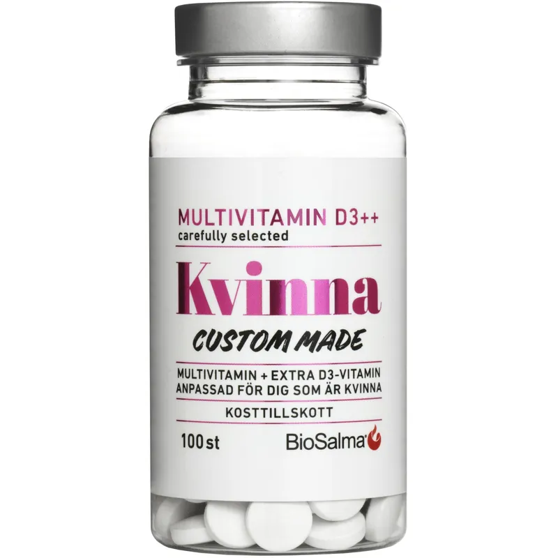 Bild 2 för BioSalma Multivitamin Kvinna D-vitamin++ 100 kapslar