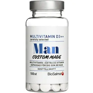 Produktfoto för BioSalma Multivitamin Man D-vitamin++ 100 kapslar